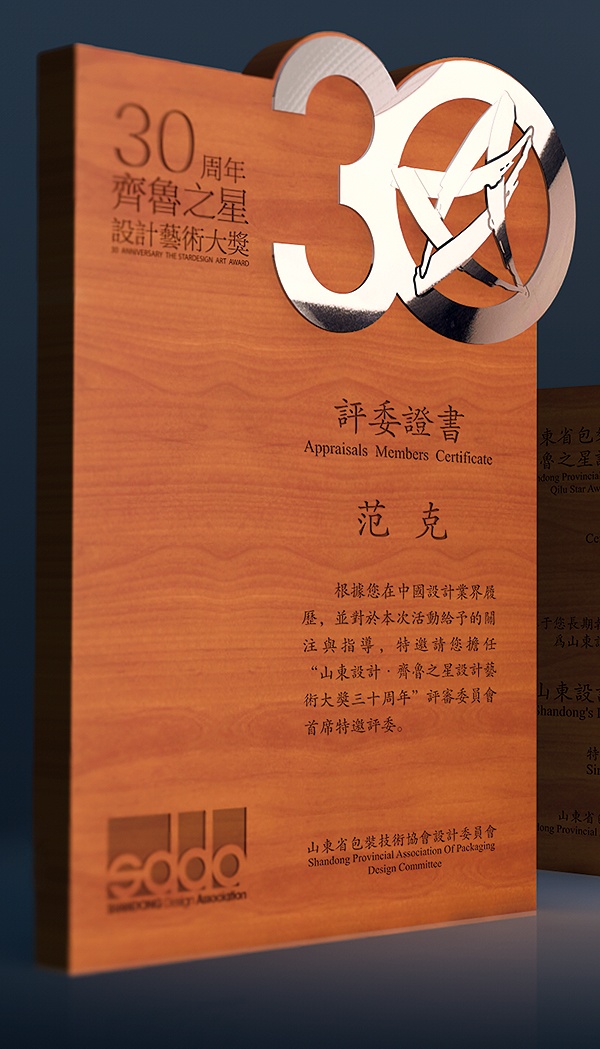 干將莫邪設(shè)計(jì),齊魯之星,設(shè)計(jì)藝術(shù)大獎(jiǎng),獎(jiǎng)牌,評(píng)委大獎(jiǎng)