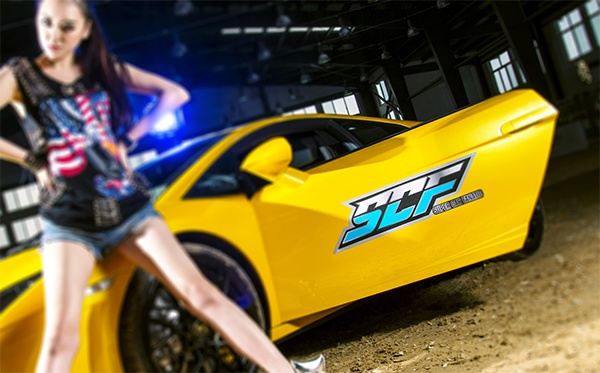 scf超跑俱樂(lè)部,超級(jí)跑車(chē)俱樂(lè)部,濟(jì)南標(biāo)志設(shè)計(jì),濟(jì)南設(shè)計(jì)